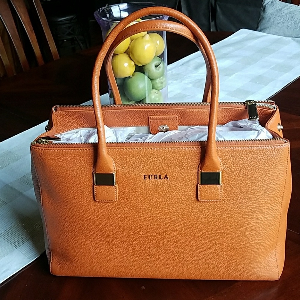 Furla leather satchel
